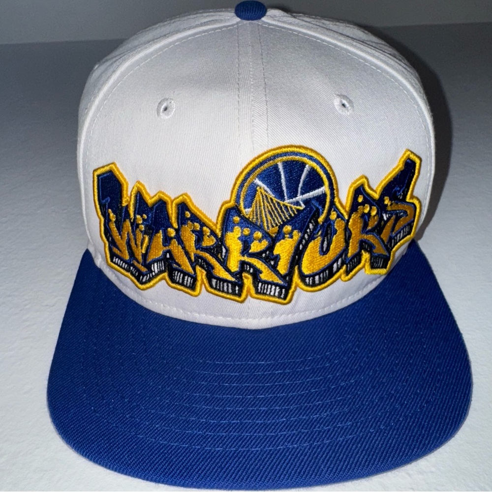 Rare Adult Golden State Warriors Graffiti 9Fifty New Era Spell Out Snapback Hat
